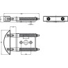 Butoir de porte à ressort MEA TB336105