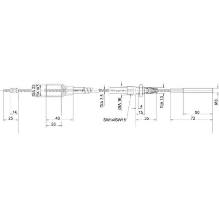 Câble de traction KNOTT 33921116