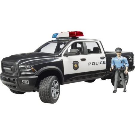 Camion de police RAM 2500 avec policier BRUDER U02505