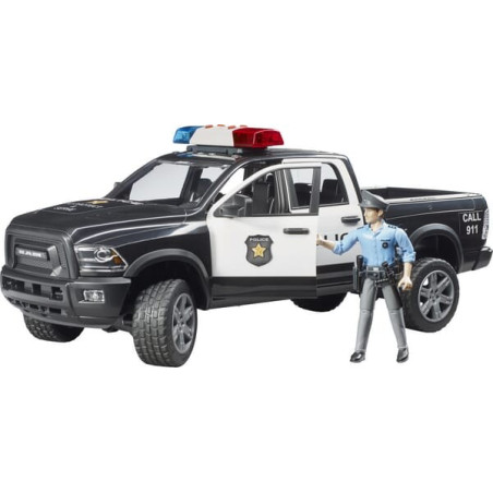 Camion de police RAM 2500 avec policier BRUDER U02505