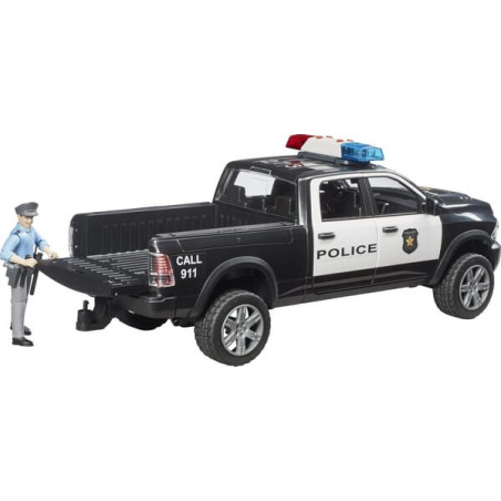 Camion de police RAM 2500 avec policier BRUDER U02505