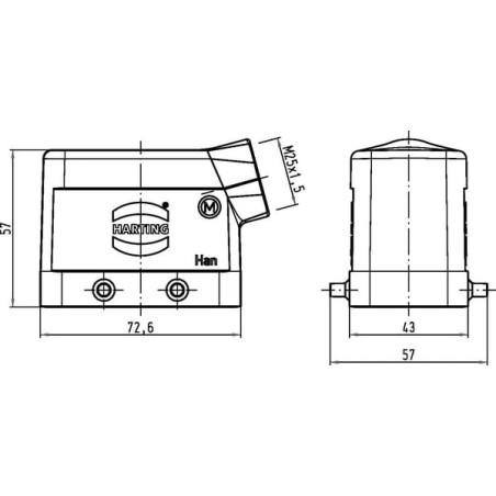 Capot HARTING 19300101521