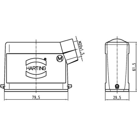 Capot HARTING 19200161540