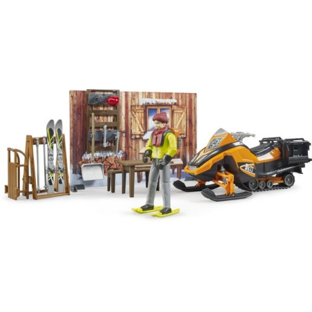 Chalet avec motoneige BRUDER U63102