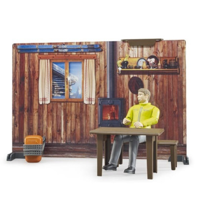 Chalet avec motoneige BRUDER U63102