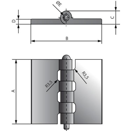Charnière UNIVERSEL HS300604