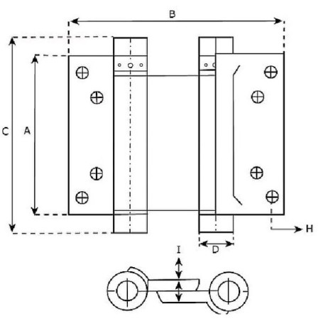 Charnière UNIVERSEL HB75118