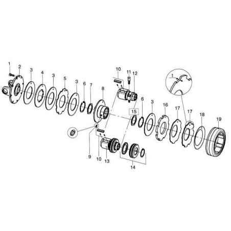 Circlip BONDIOLI/6PAVESI 338001064R20