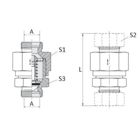 Clapet VOSS RVV15L