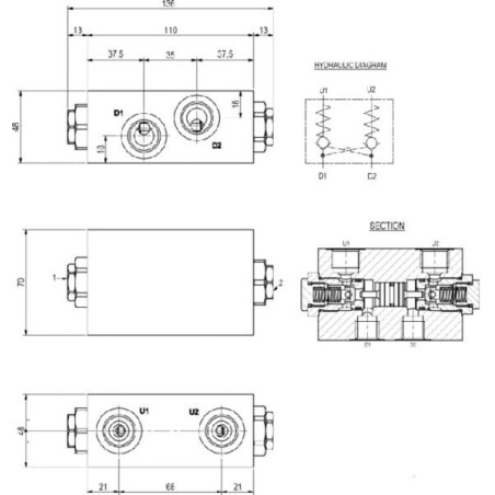Clapet WALVOIL VBPDL10DF