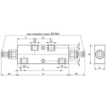 Clapet FLUIDPRESS FPO50DX38L20