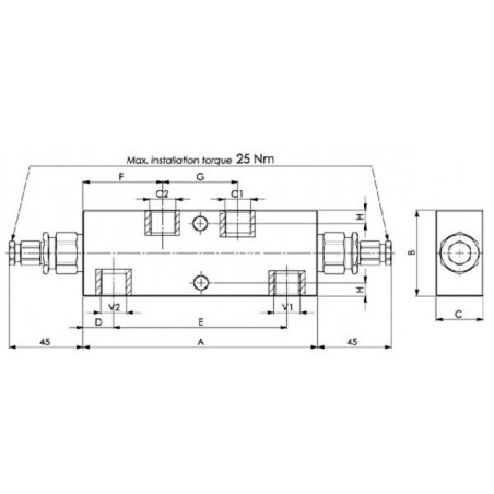 Clapet FLUIDPRESS FPO50DX38L20