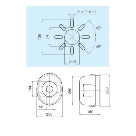 Coiffe BONDIOLI/6PAVESI 219000A11CE