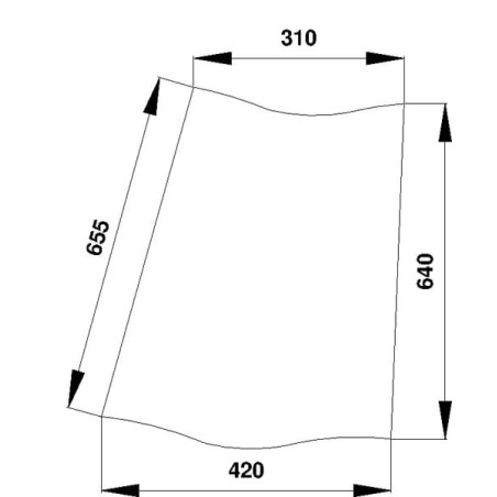 Lunette arrière UNIVERSEL D7016