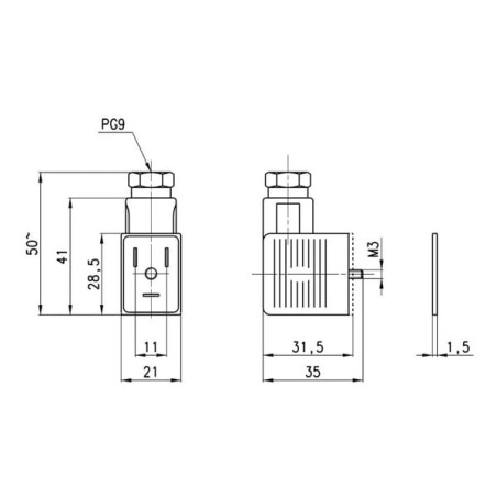 Connecteur CAMOZZI 122701