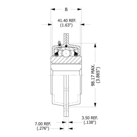 Corps de palier PEER-BEARING FD209114SQ