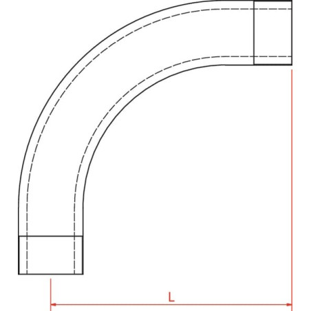 Coude 90 degrés UNIVERSEL FG312RVS