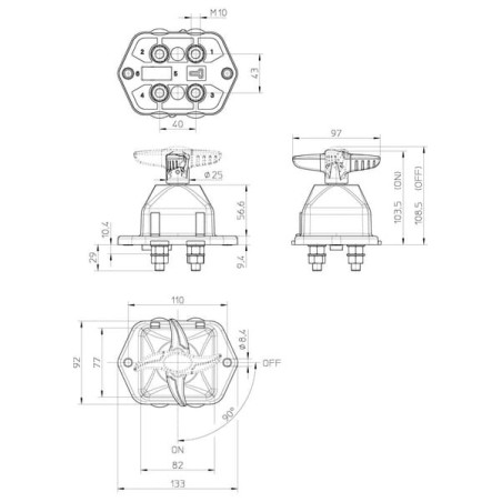 Coupe batterie ELECTRO MECANICA CORMAR LA530110