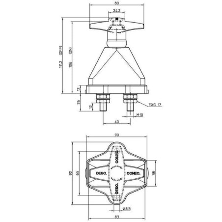 Coupe batterie ELECTRO MECANICA CORMAR LA500015
