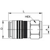 Raccord PARKER FF5010C