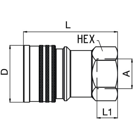 Raccord PARKER IB2511
