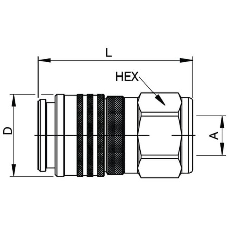 Coupleur PARKER FF10010C
