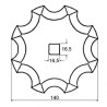 Couteau UNIVERSEL FM19057