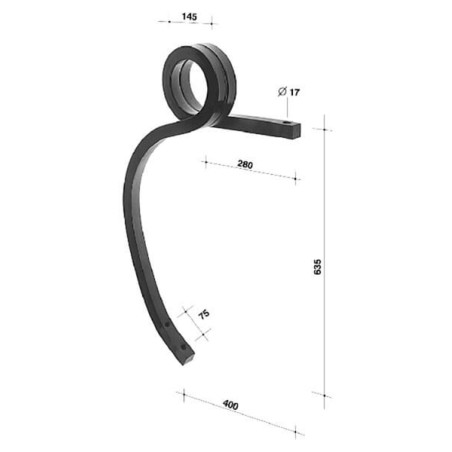 Dent de cultivateur UNIVERSEL CP356352