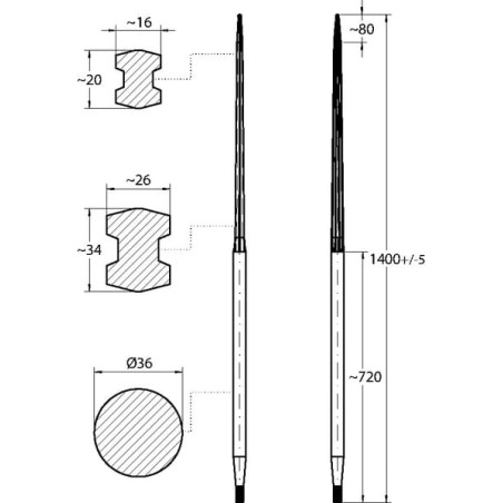 Dent de chargeur SHW FT4S