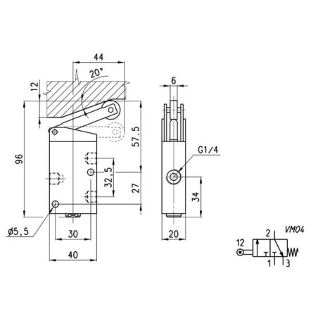 Distributeur CAMOZZI 134955