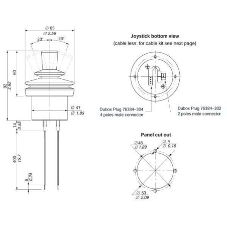 Levier WALVOIL MDN131JOYSTICK