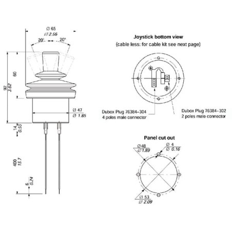 Levier WALVOIL MDN131JOYSTICK