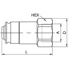 Embout PARKER NS75212FB