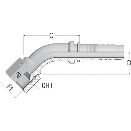 Embout ALFAGOMMA DKJNS202145