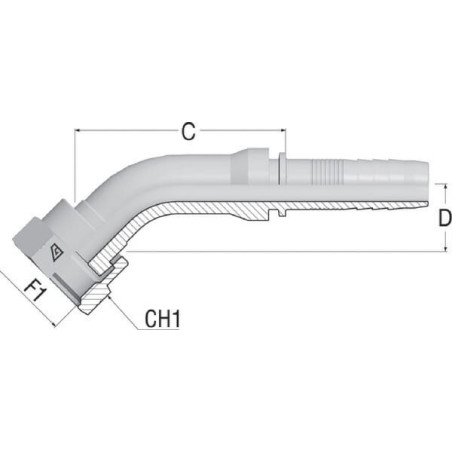 Embout ALFAGOMMA DAVNS252345