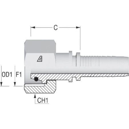 Embout ALFAGOMMA DKOSNS4052