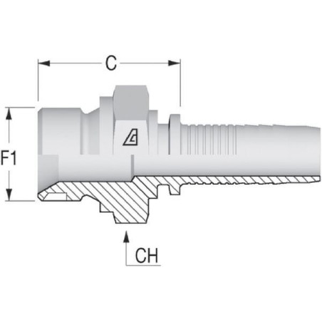 Embout ALFAGOMMA AGRNS3220