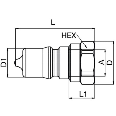 Embout PARKER IB2521