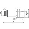 Embout PARKER FEC3728FB
