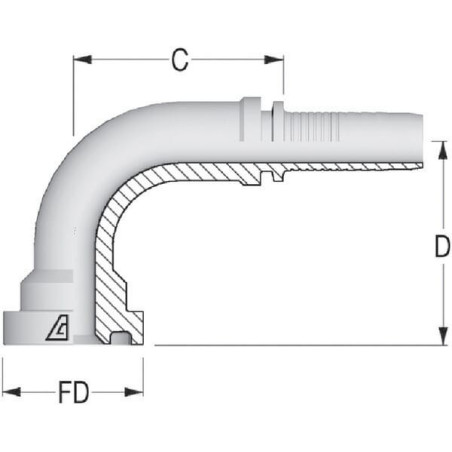 Embout ALFAGOMMA SFSNS252090
