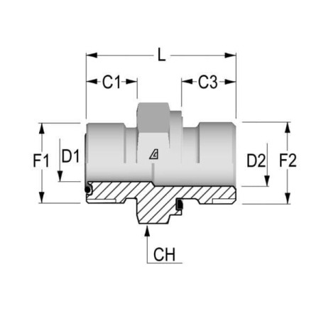 Embout ALFAGOMMA VNOB1108