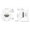 Ensemble de haut-parleurs 100mm 35 W-220 W JVC KENWOOD CSDR420