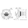 Ensemble de haut-parleurs 130mm 40 W-260 W JVC KENWOOD CSDR520