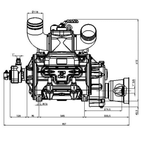Pompe à vide BATTIONI PAGANI KPSB550DLA100