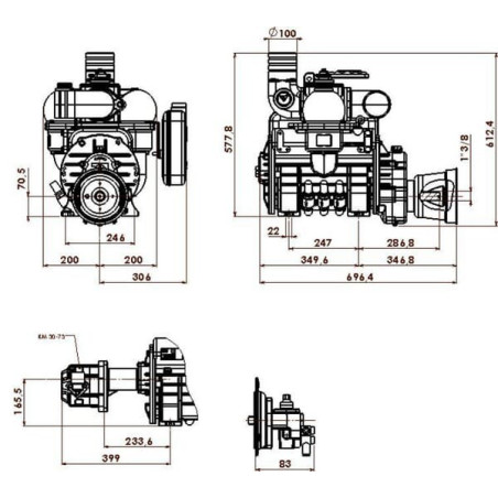 Pompe hydraulique BATTIONI PAGANI MEC11000HAB