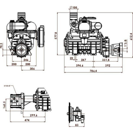 Pompe hydraulique BATTIONI PAGANI MEC13500HAB