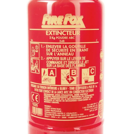 Extincteur à CO2 - 2kg FIREFOX 202222FRFIR