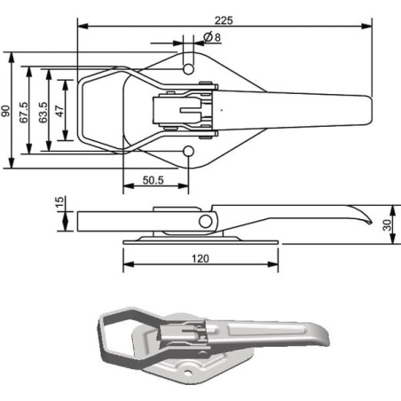 Charnière UNIVERSEL 770046KR
