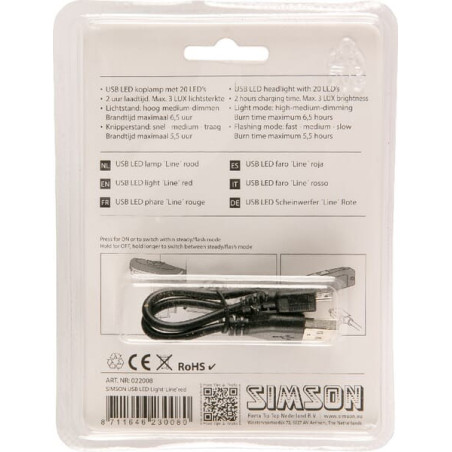 Feu arrière SIMSON 022008SIM
