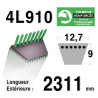 COURROIE KEVLAR 4L910 - 4L91 - SIMPLICITY / PAGET 11655069